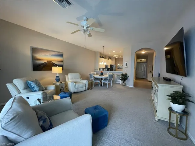 Large Living room looking back towards kitchen