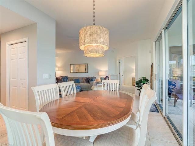 Ample dining room table for 6.