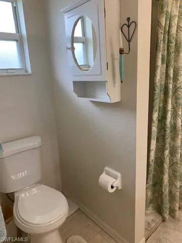 Primary bathroom with walk-in shower.