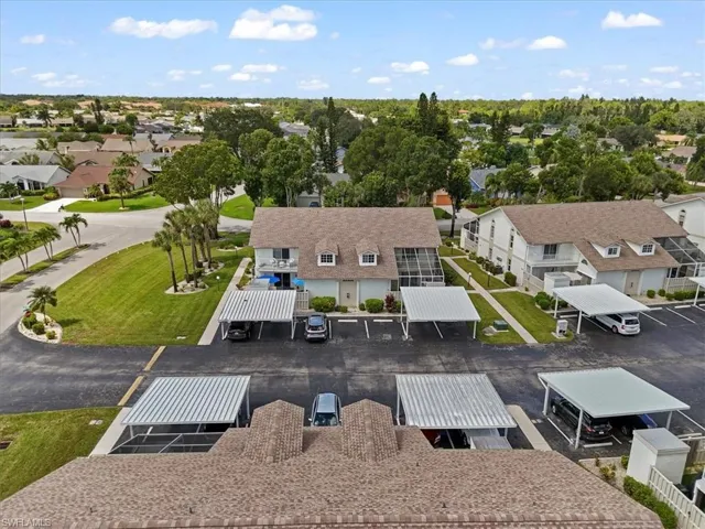 Aerial view of residential area