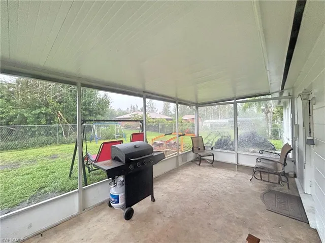 Screened lanai