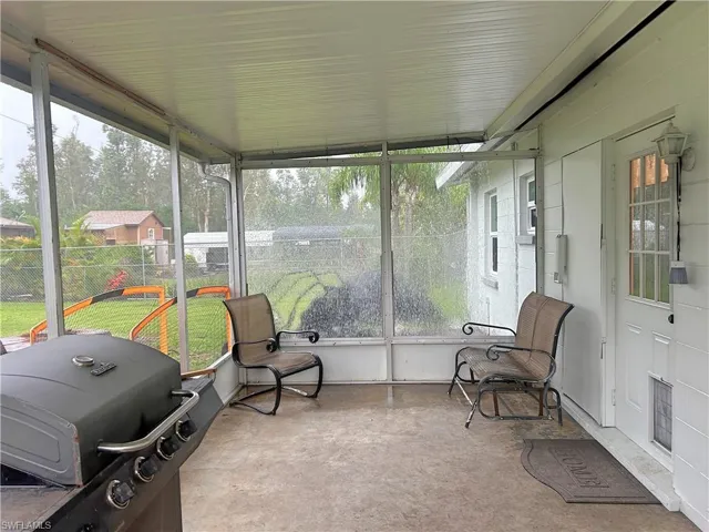 Screened lanai