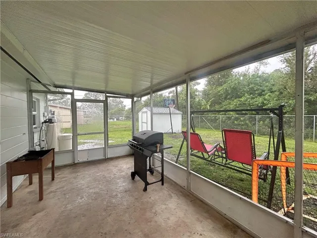 Screened lanai