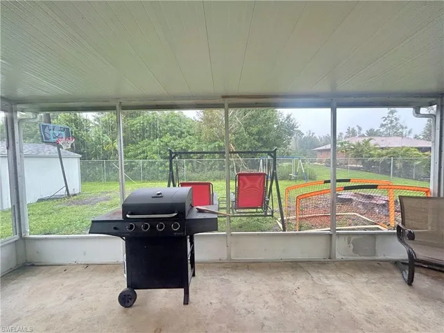 Screened lanai