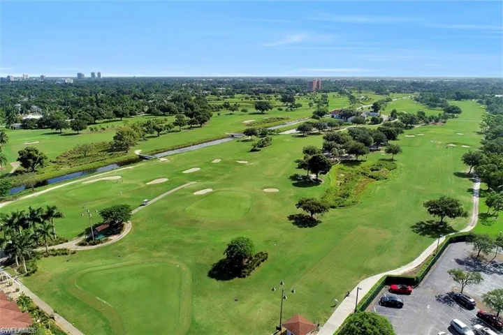 View of the neighboring golf course