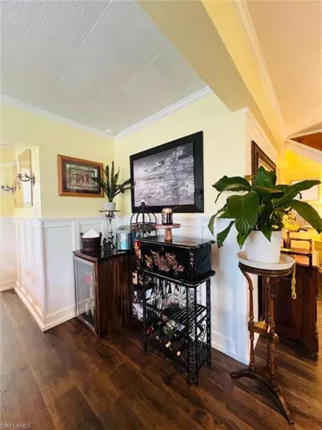 Beverage area off of dining room