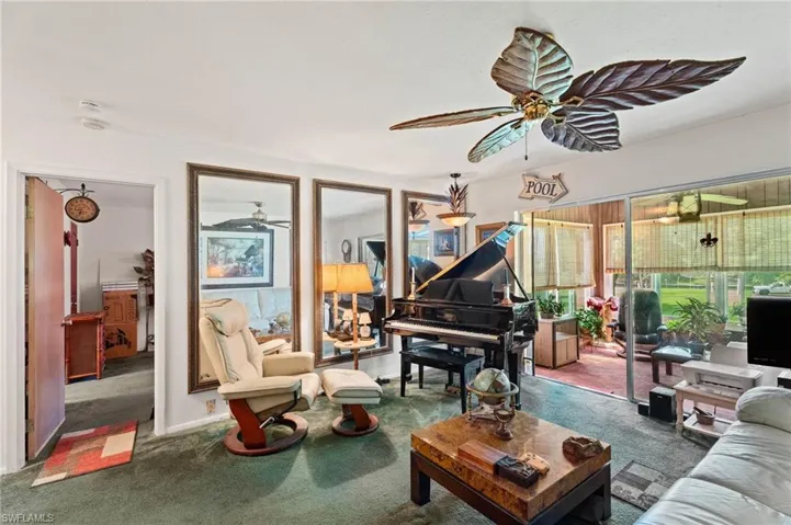 Living area with access to Florida Room