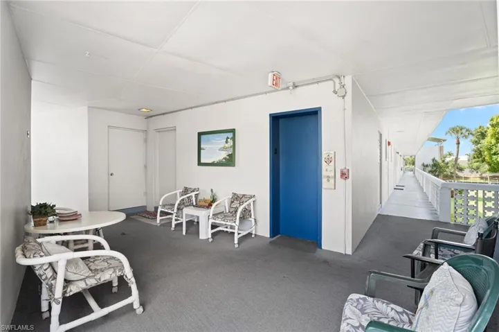 View of patio / terrace with elevator