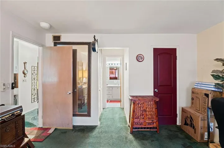 Entrance to Bathroom and Walk In Closet.