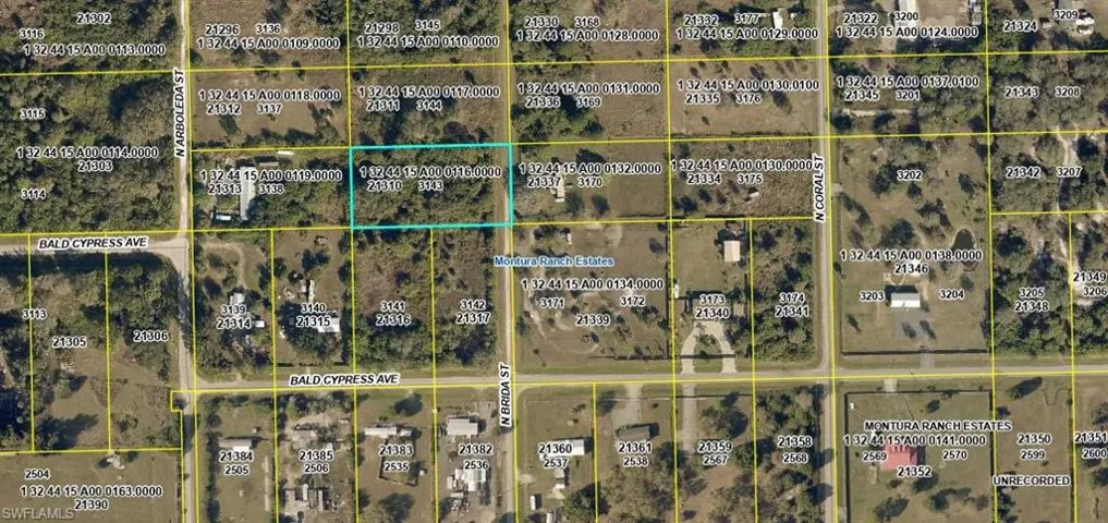 Aerial overview of property's location