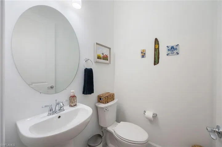 First floor half bathroom