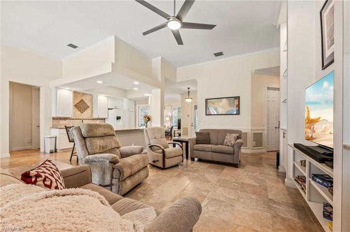 28353 Moray Dr Bonita Springs FL 34135 - Living room flows from kitchen