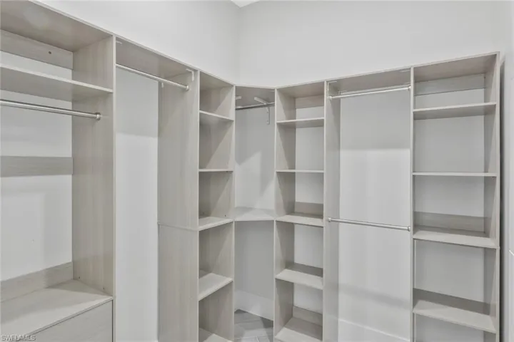 View of spacious closet