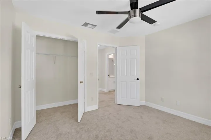 Bedroom with plenty of closet space