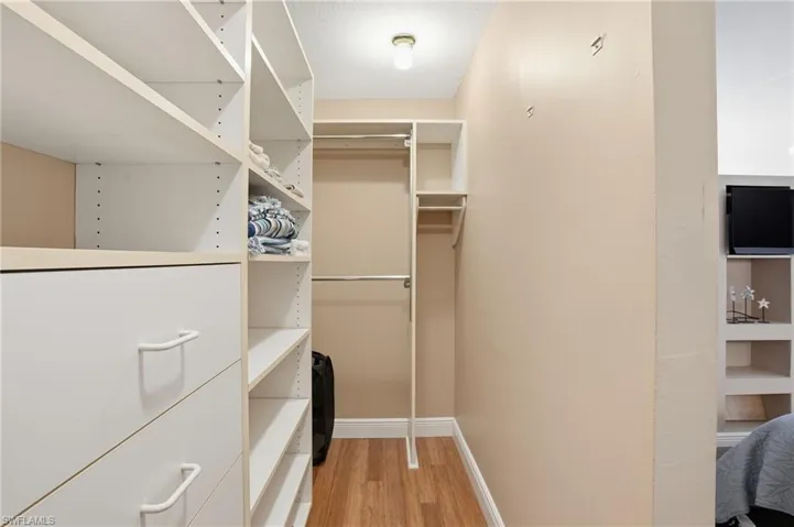 Large Walk In CLoset with Plenty of Storage
