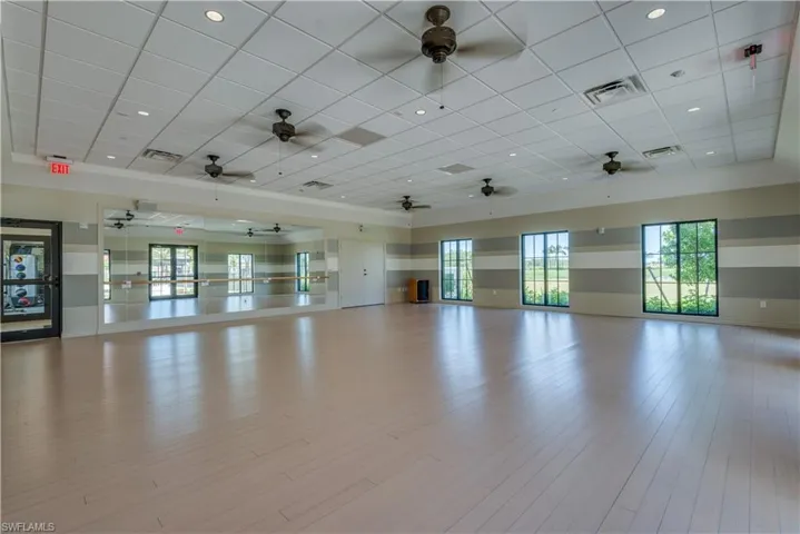 Group fitness studio