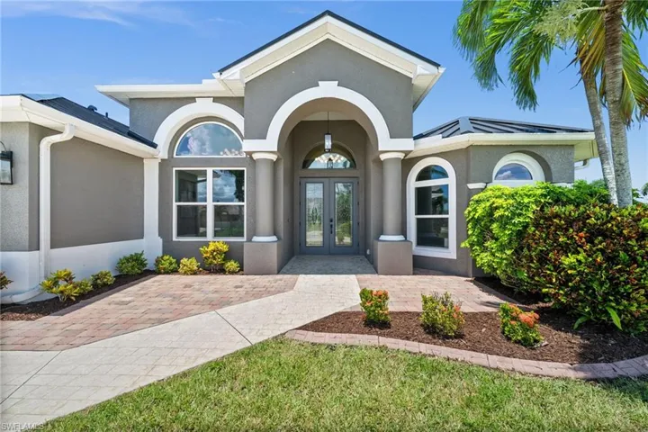 Front entrance with beautiful paver entry.