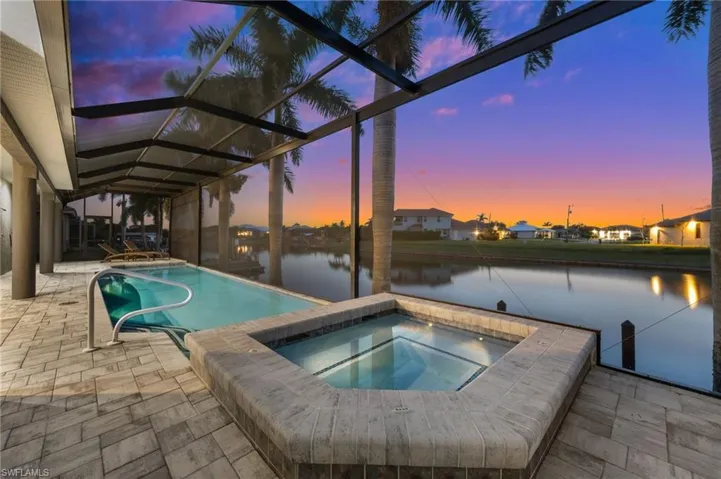 Evening swim with a stunning western view.