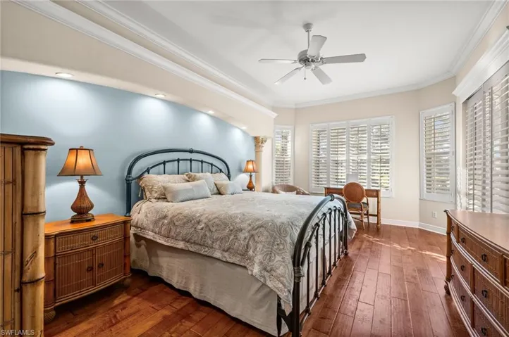 Primary bedroom with pool access