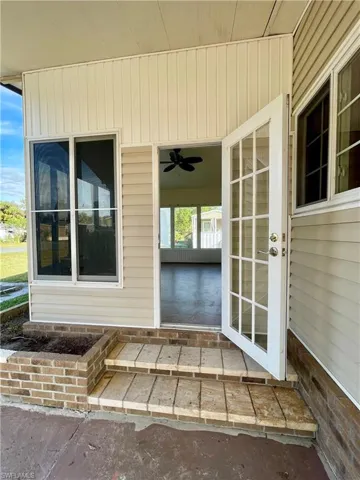 Exterior entrance to Florida room