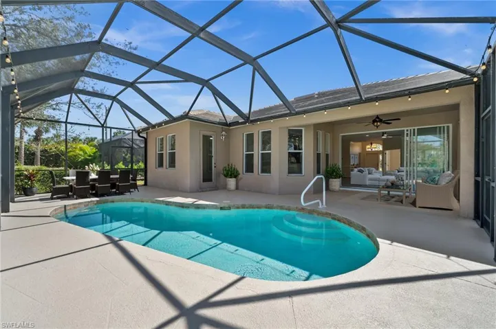 Dine and relax Poolside *Virtually Staged