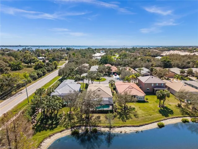 Aerial View of the back of 3341 Midship Dr in North Fort Myers