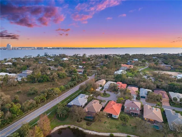 Evening Aerial View of 3341 Midship Dr