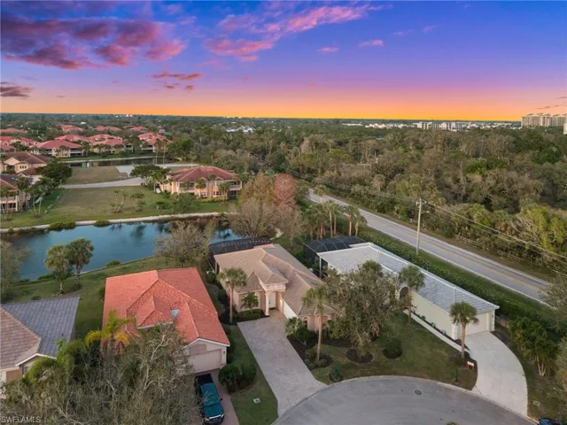 Evening Aerial View of 3341 Midship Dr