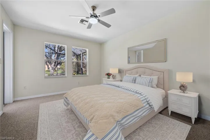 Master/ Primary Bedroom Opens to the Pool  *Virtually Staged