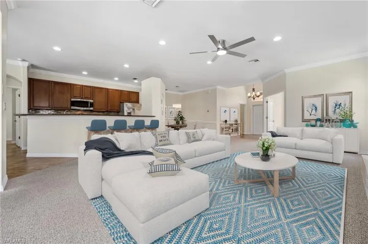 Living Room and Kitchen *Virtually Staged