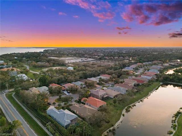 Evening Aerial View of 3341 Midship Dr