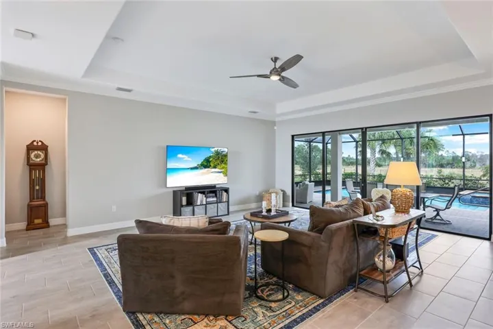 Living room offers space, views and relaxation!