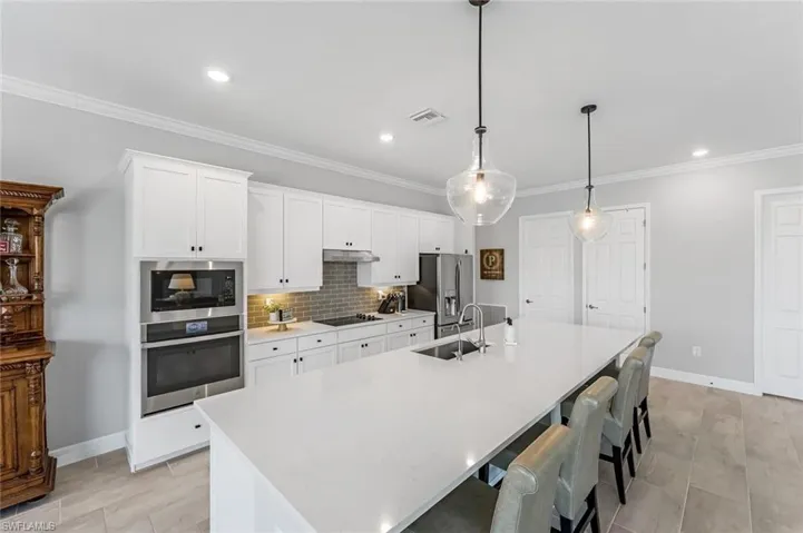 This Kitchen is large enought to entertain all your guests!