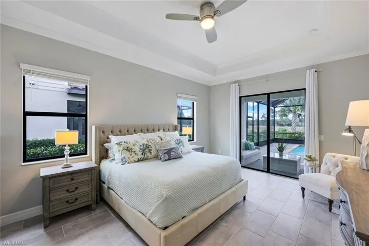 This Owners Suite is peaceful and serene.