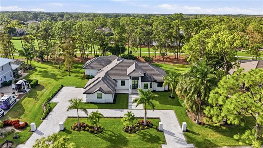 View from above of property