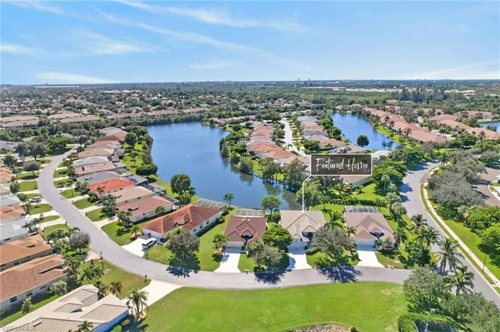 Aerial view of Home.