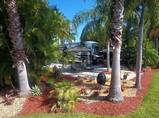 Surrounding community with a patio area