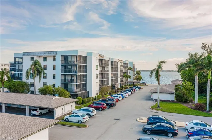 View of building exterior featuring a water view
