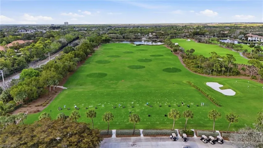 Beautiful golf course greens