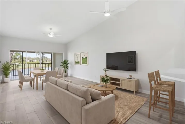 Virtually staged to show living space