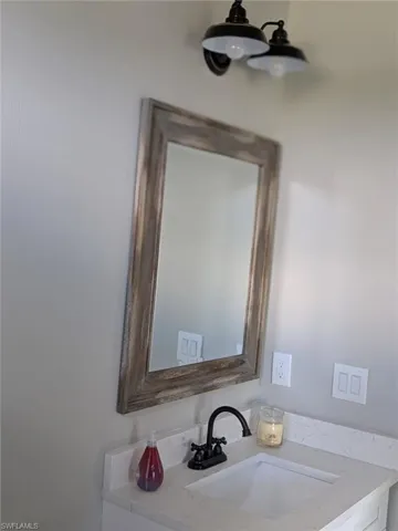 Room details featuring vanity
