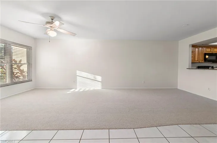 Ceiling fans throughout