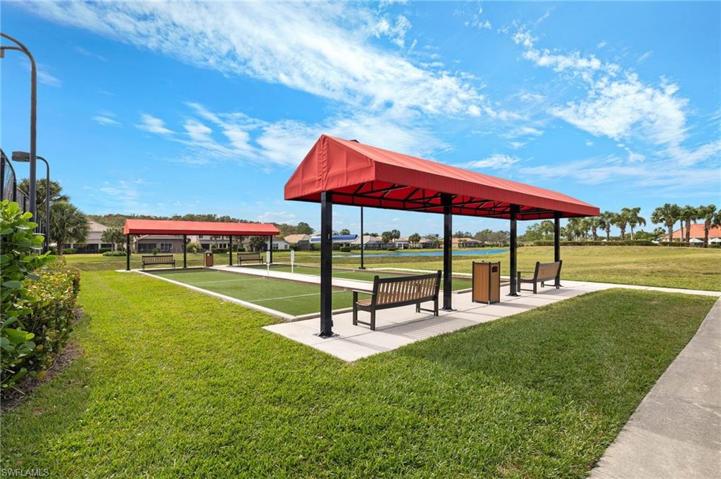 Beautiful bocce ball courts