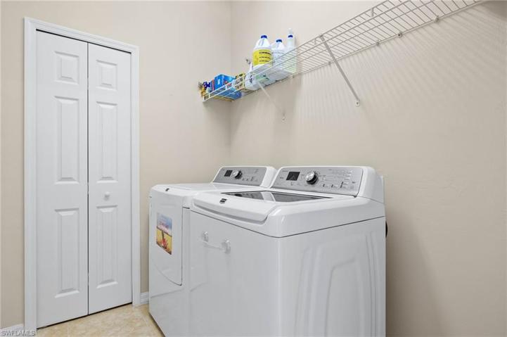 A dedicated laundry room in the home