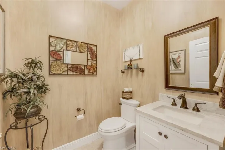 roomy powder bathroom