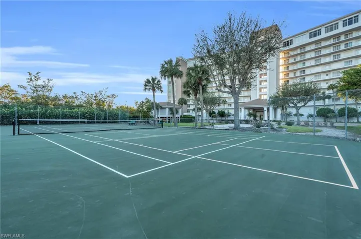 View of tennis court and pickle ball courts