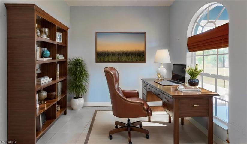 Office/Den: Virtually Staged