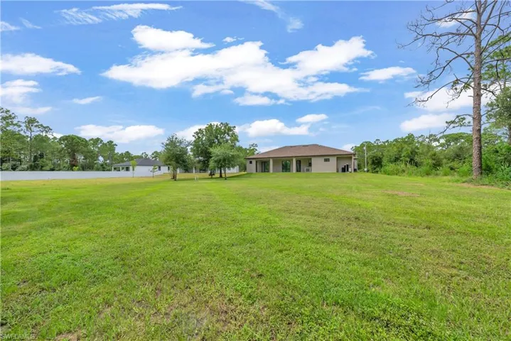 View of grassy yard