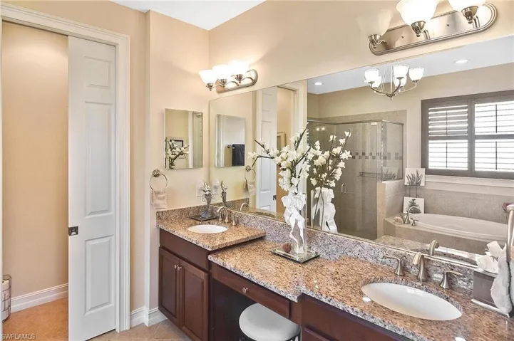 MASTER ENSUITE OFFERS HIS AND HER SINKS