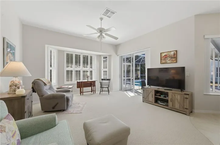 Living Room w Sliders to Lania